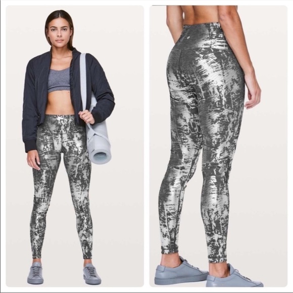 Lululemon Wunder Under Hi-Rise Tight Brindle Foil Size 4 - Picture 1 of 6